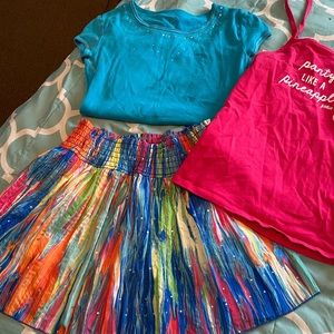 Girls size 7/8 lot of summer clothes. 8 pieces